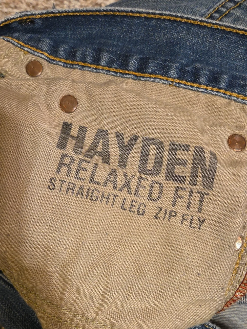 Vintage POLO RALPH LAUREN Hayden Jeans Relaxed Straight Blue Denim